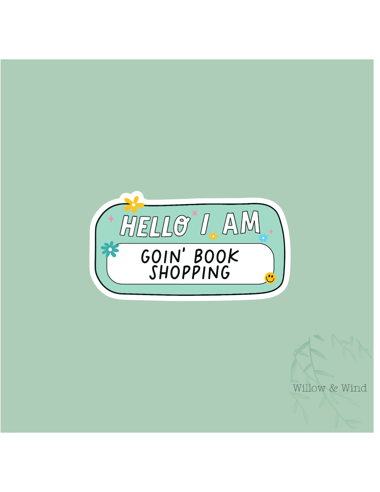 Book Shopping - Bookish Sticker