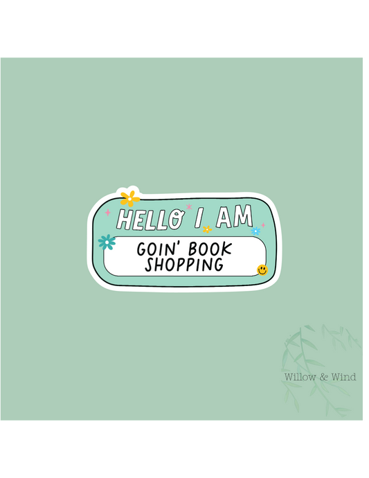 Book Shopping - Bookish Sticker