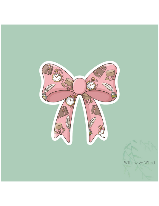 Historical Fiction Bow - Bookish Sticker