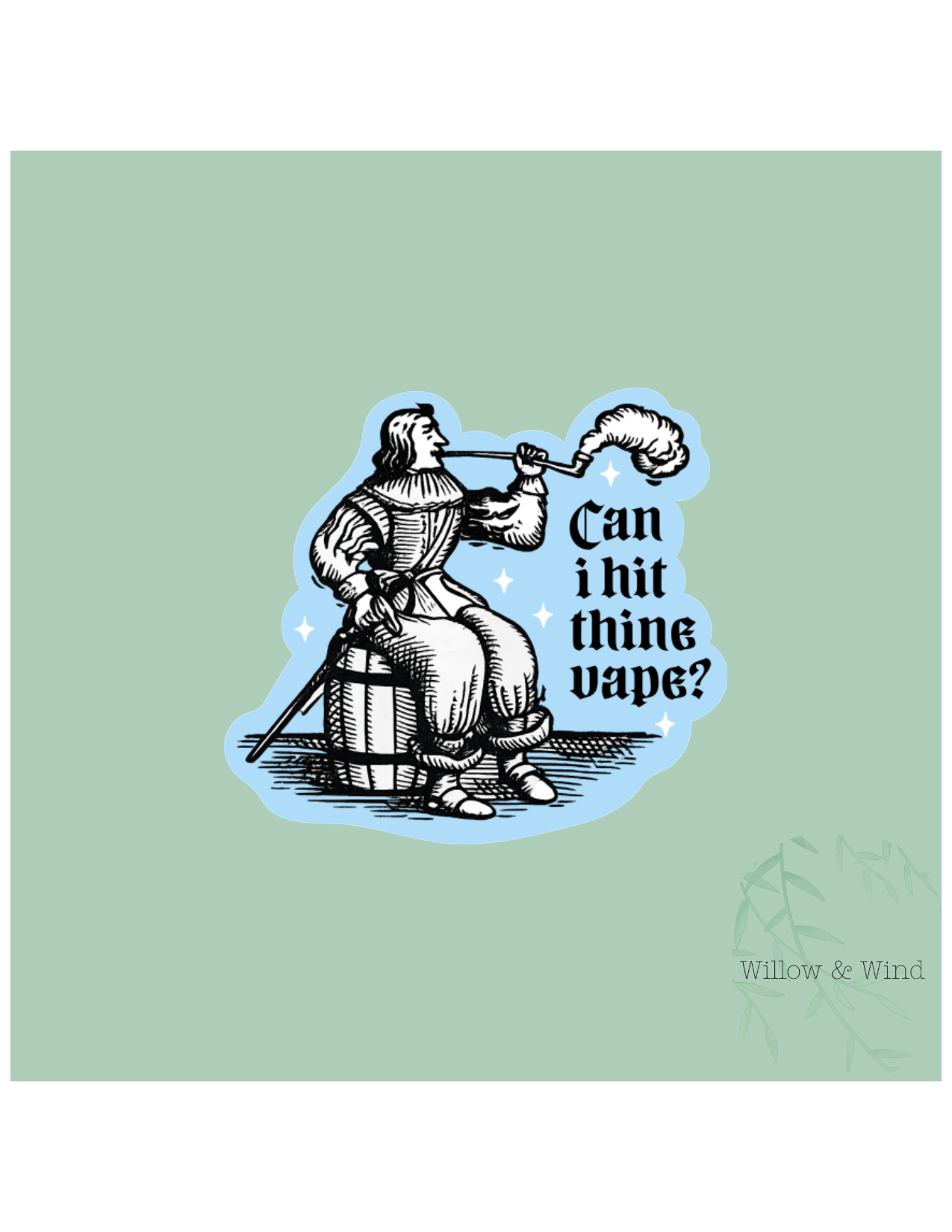 Hitting Thine Vape Sticker