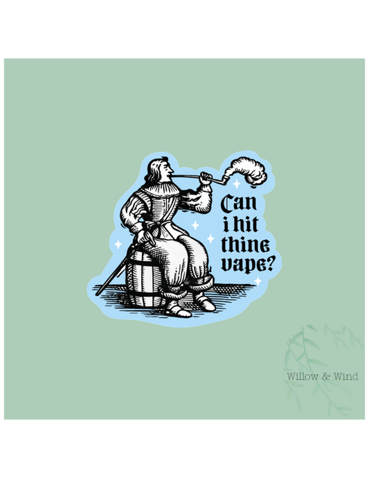 Hitting Thine Vape Sticker