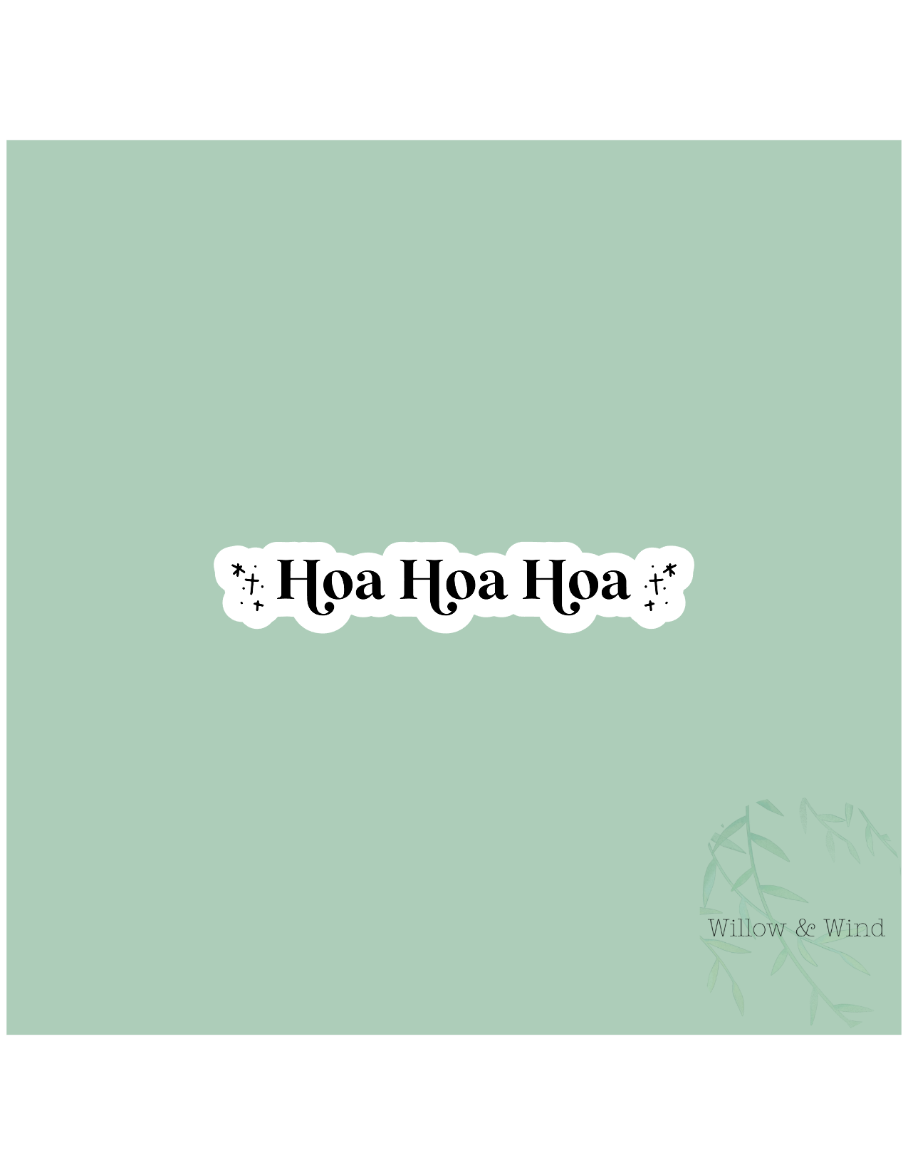 Hoa Hoa Hoa - Twilight Sticker