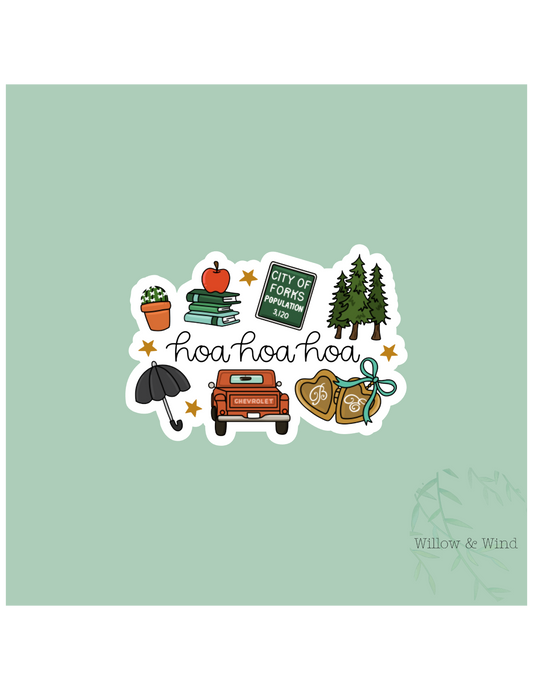 Hoa Hoa Hoa Twilight Sticker
