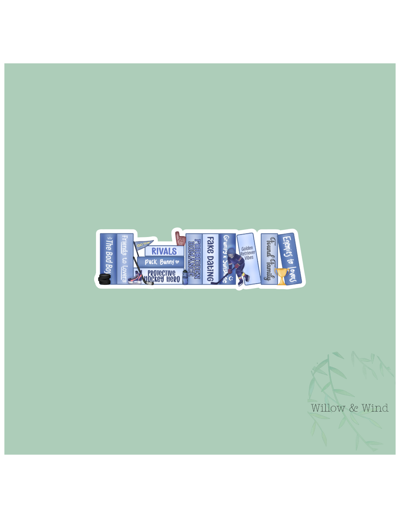 Hockey Series Book Stack - Bookish Sticker