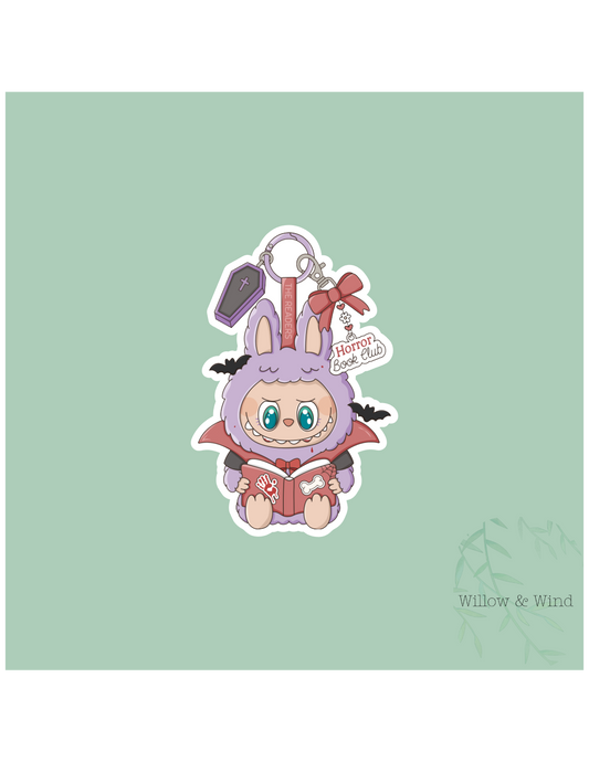 Horror Book Club Monster - Bookish Sticker