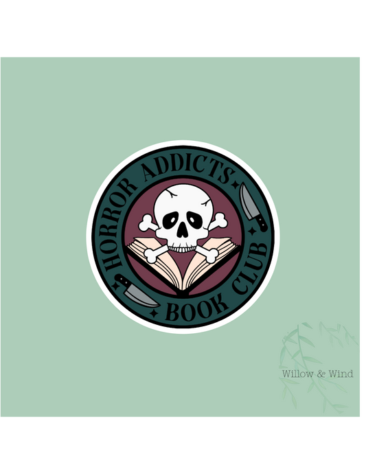 Horror Addicts Book Club - Bookish Sticker