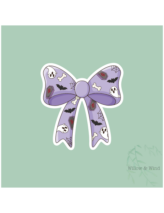 Horror Bow - Bookish Sticker