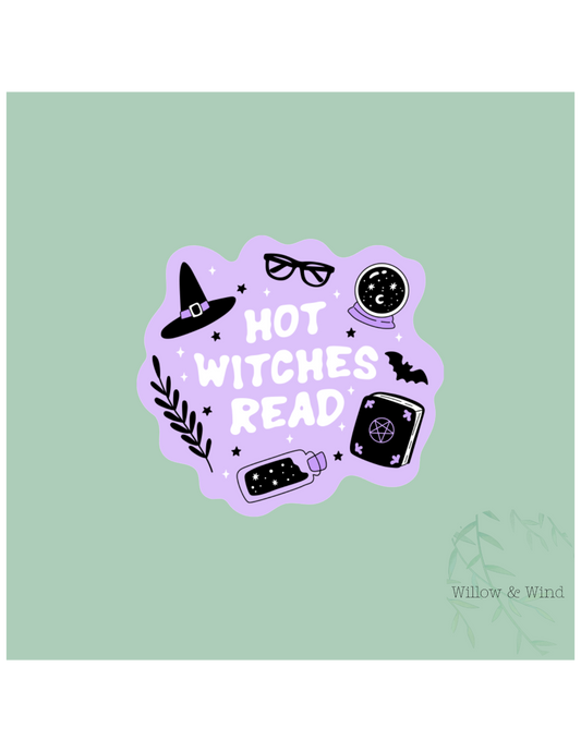 Hot Witches Read - Bookish Sticker