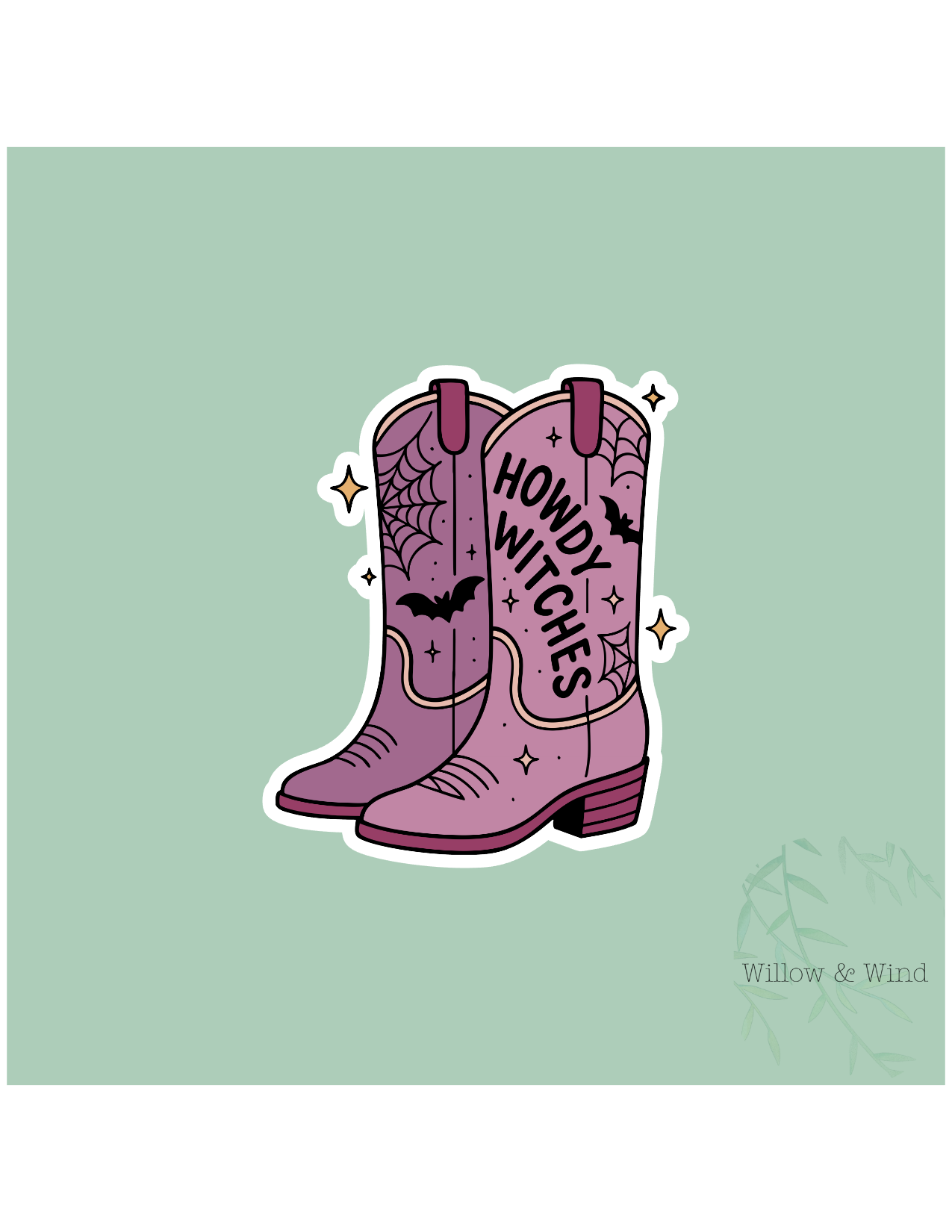Howdy Witches Witchy Sticker