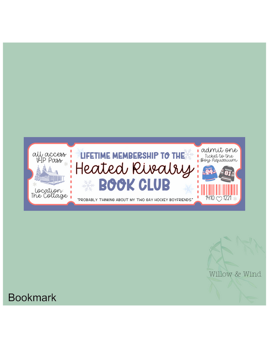 Heated Rivalry Book Club Heated Rivalry Bookmark