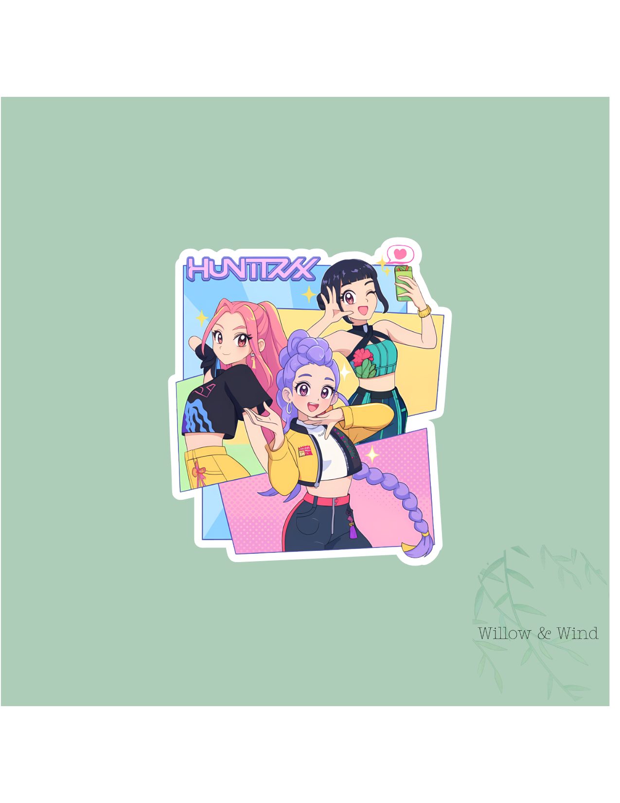 Pastel Huntrix K-Pop Demon Hunters Sticker