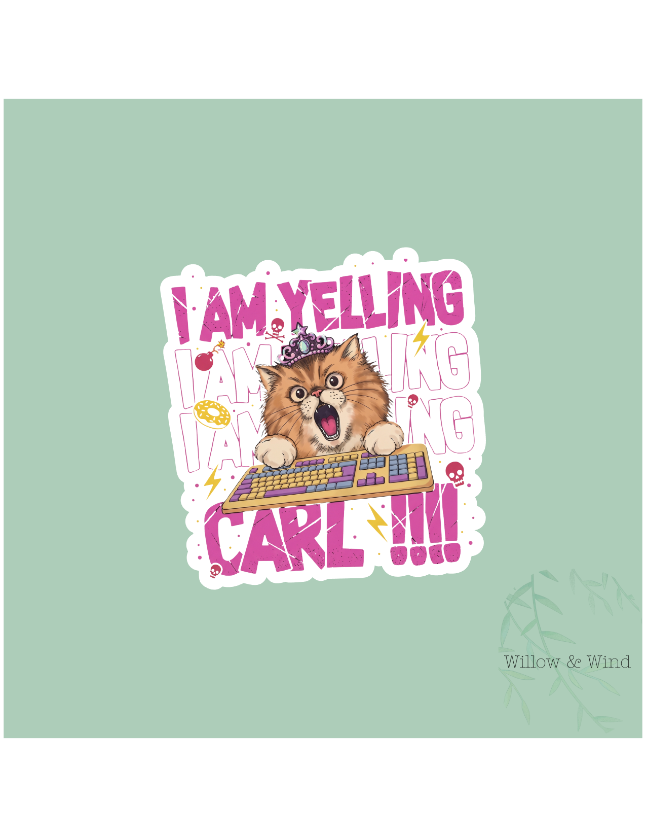I Am Yelling, Carl! - Dungeon Crawler Carl Sticker