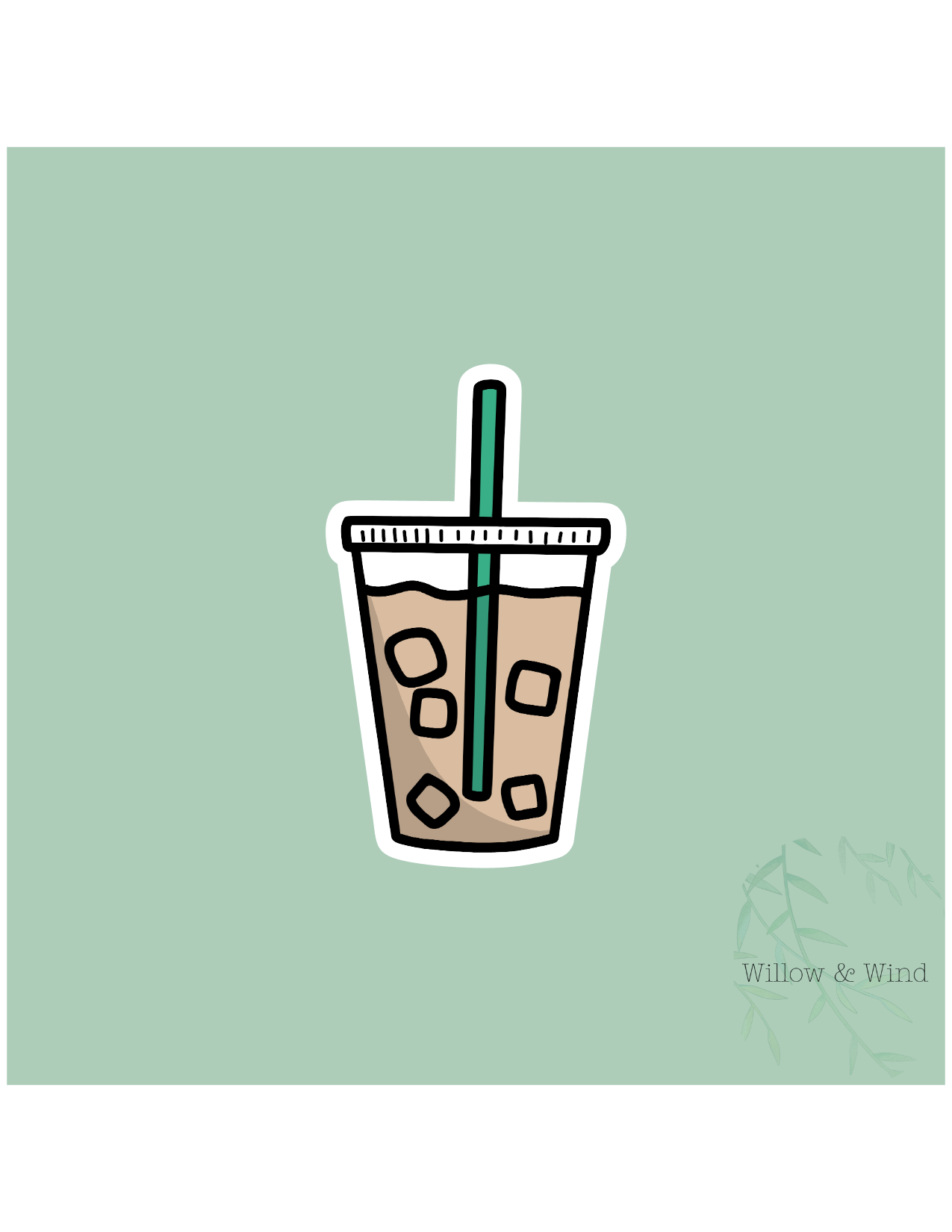 Iced Coffee Sticker