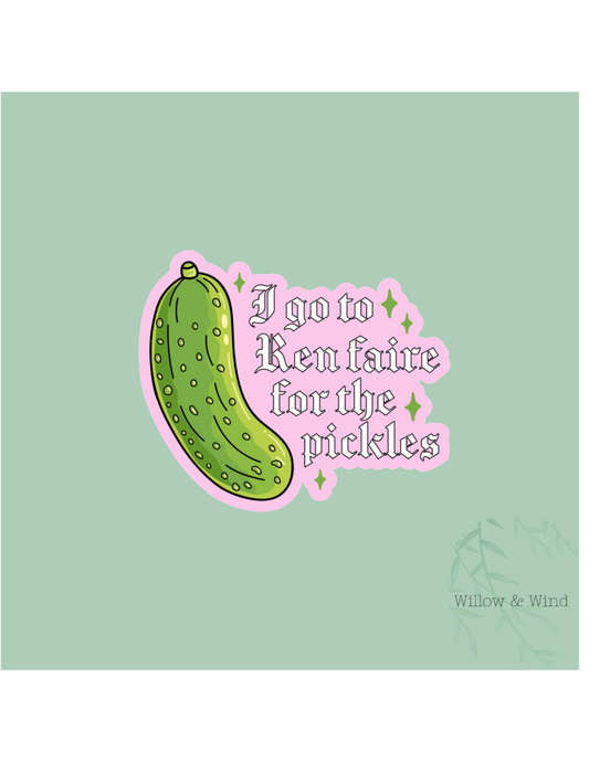 Ren Faire Pickles Sticker