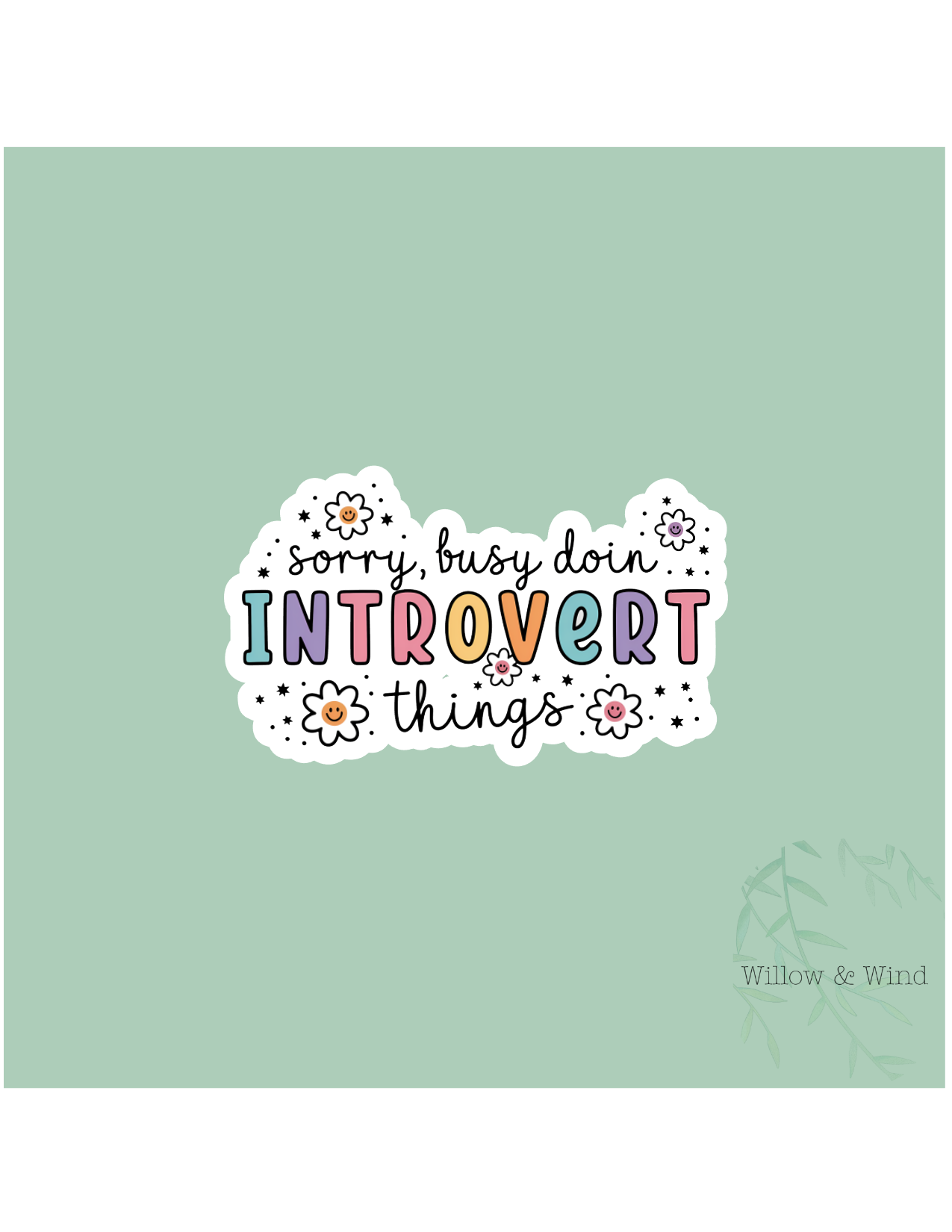 Introvert Things Sticker