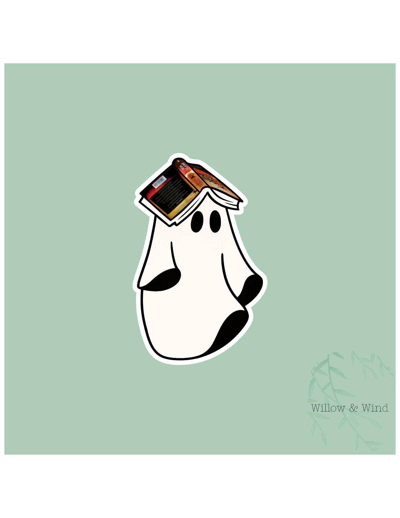 Iron Flame Ghost Fourth Wing Sticker