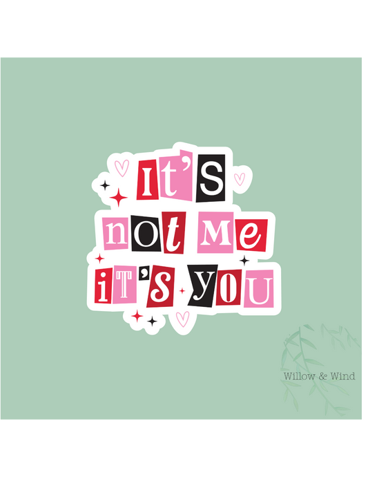 It's Not Me, It's You - Valentines Sticker