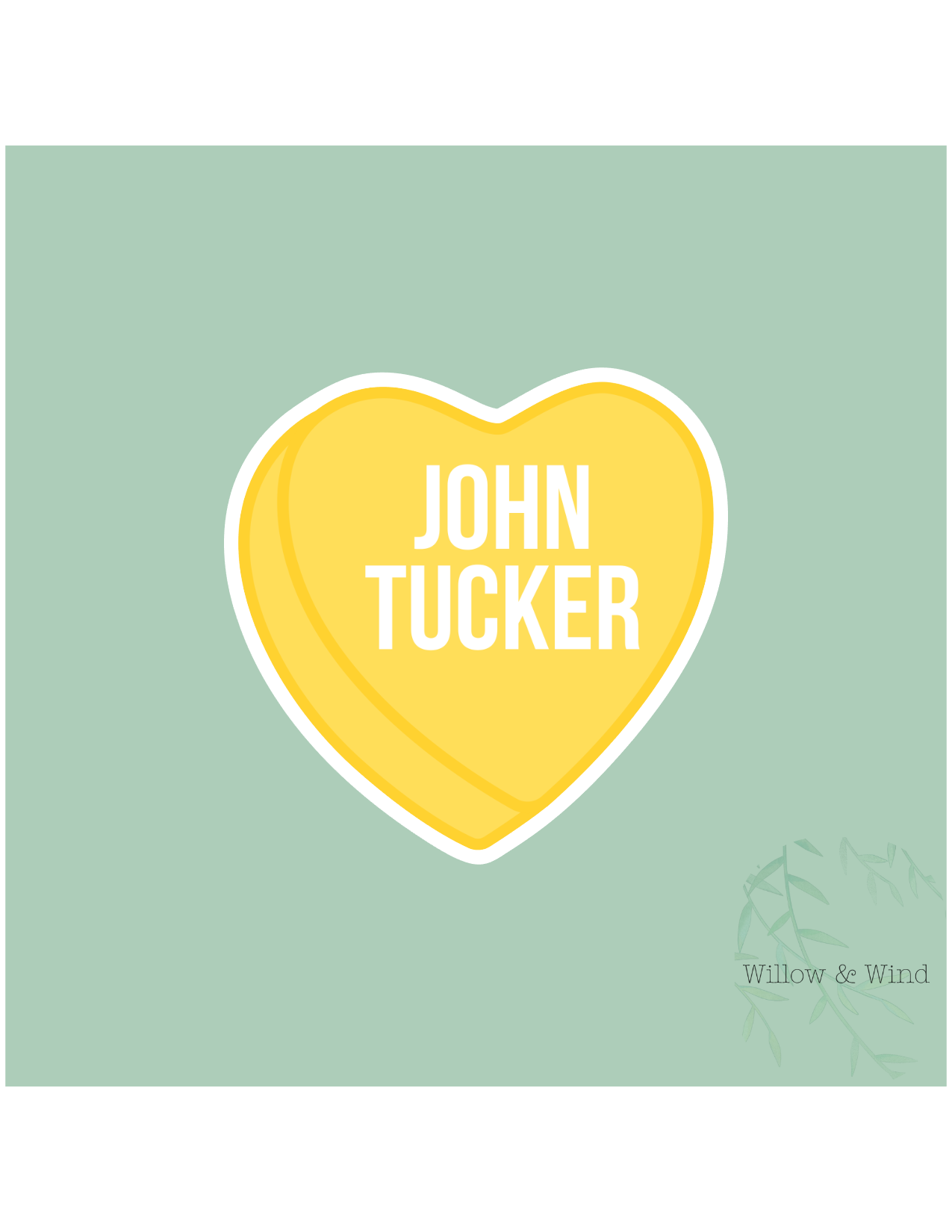 John Tucker Heart - Off Campus Sticker