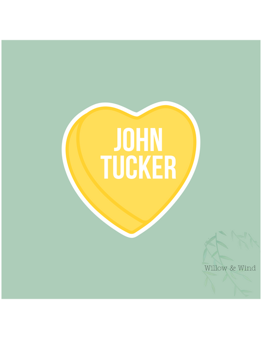 John Tucker Heart - Off Campus Sticker