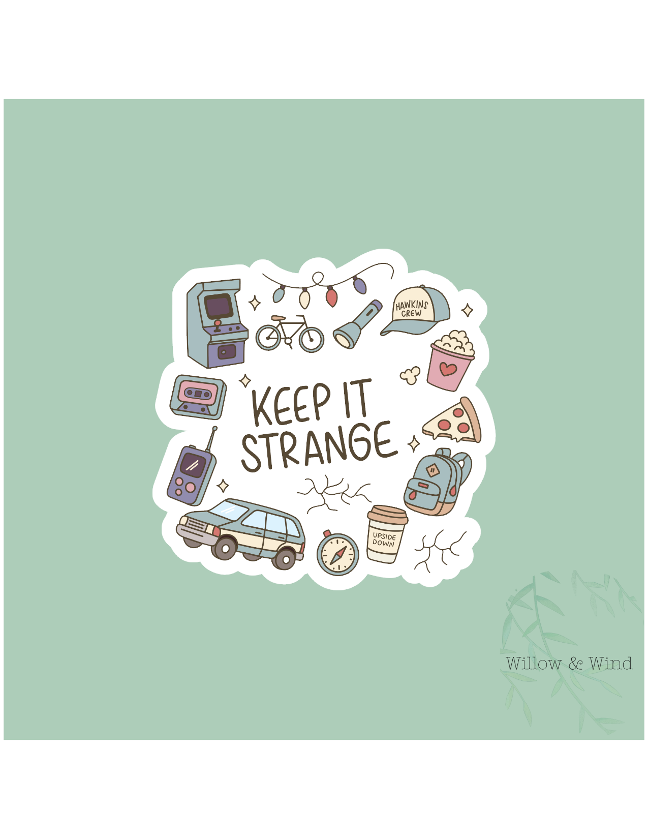 Keep It Strange - Stranger Things Sticker