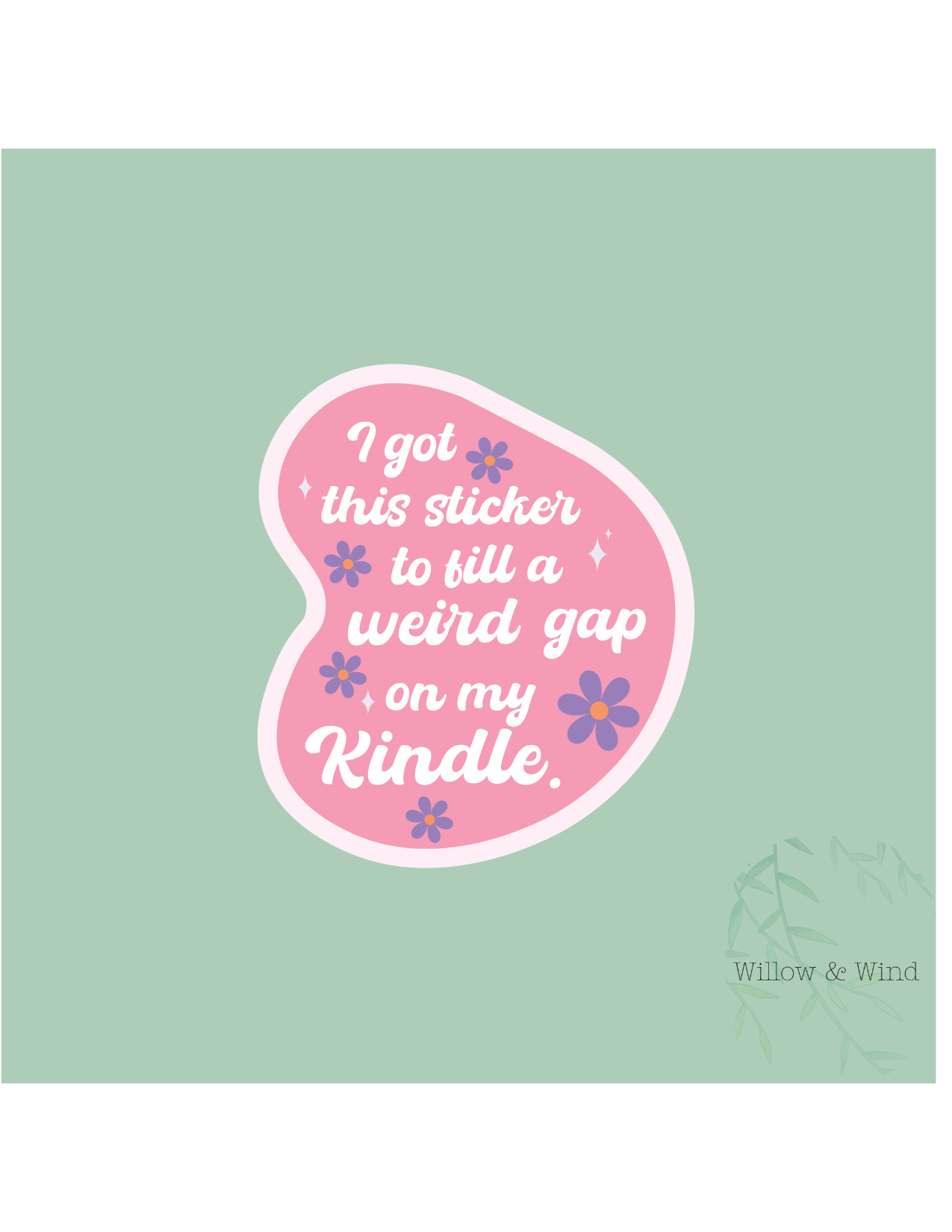 Kindle Gap  - Bookish Sticker