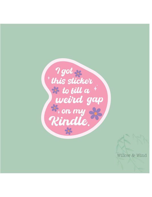 Kindle Gap  - Bookish Sticker