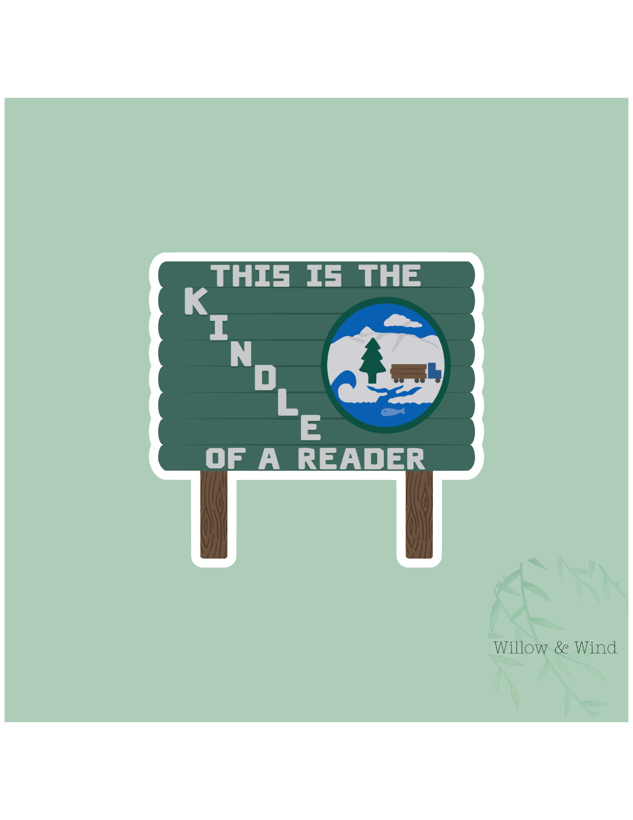 Kindle Of A Reader - Twilight Sticker