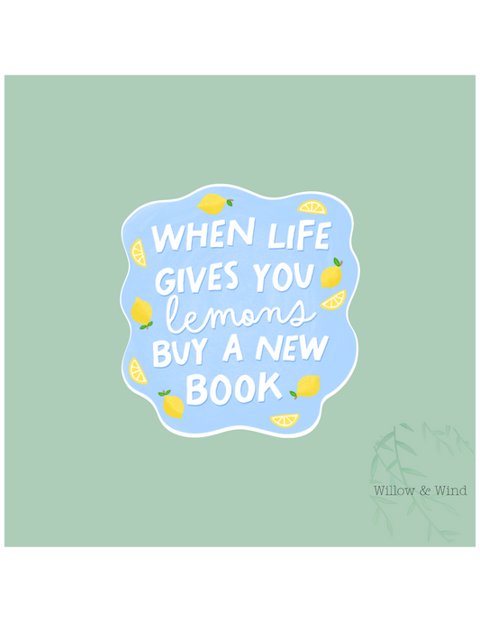 Buy A New Book - Bookish Sticker