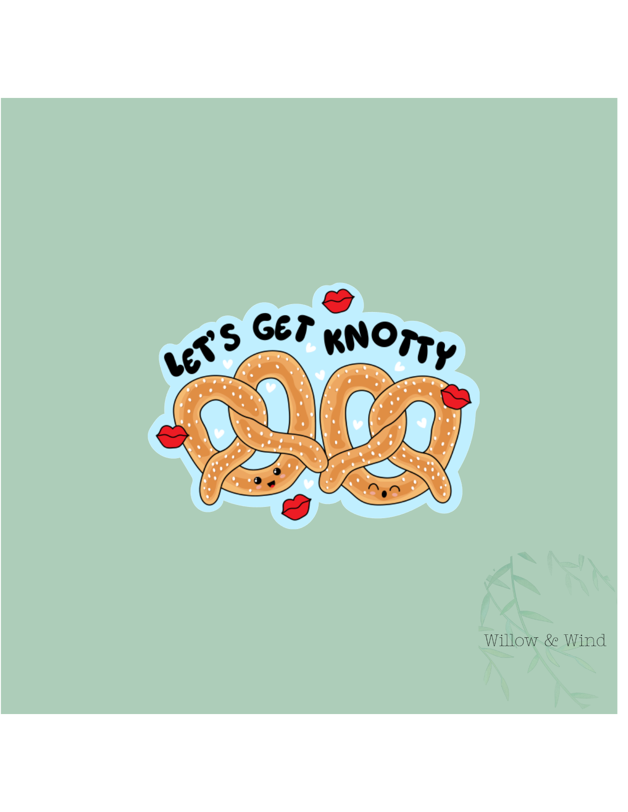 Lets Get Knotty - Valentines Sticker