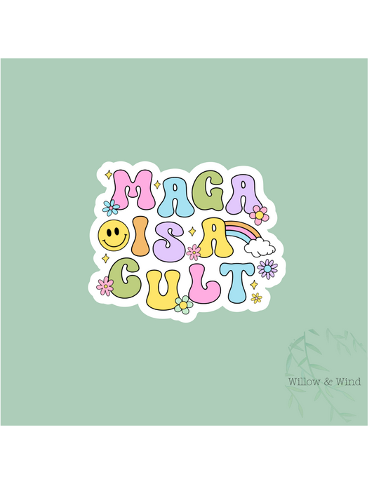 A Cult Activism Sticker