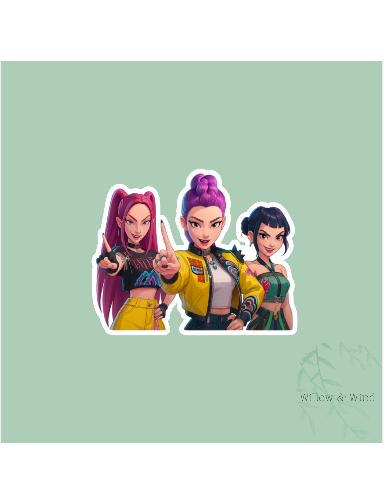 Huntrix Girls K-Pop Demon Hunters Sticker