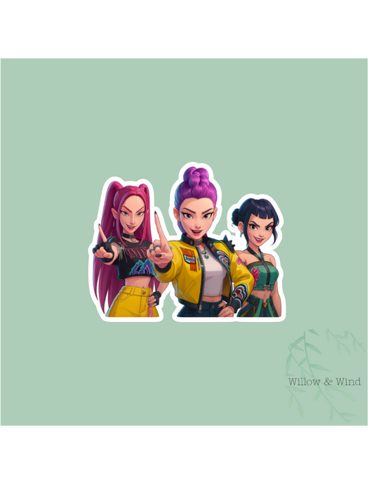 Huntrix Girls K-Pop Demon Hunters Sticker