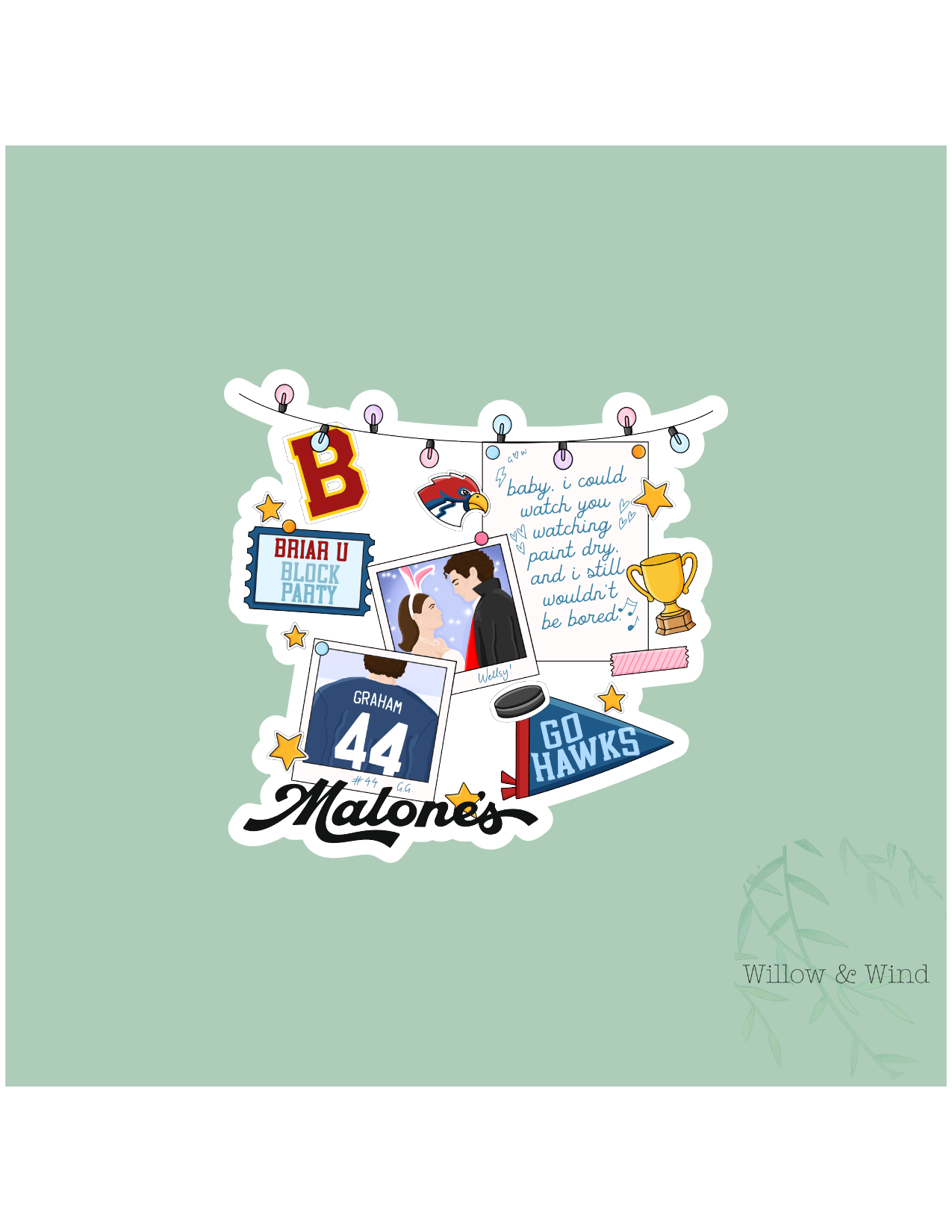 Malone's Mashup - Off Campus Sticker
