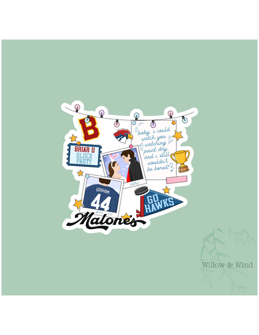 Malone's Mashup - Off Campus Sticker