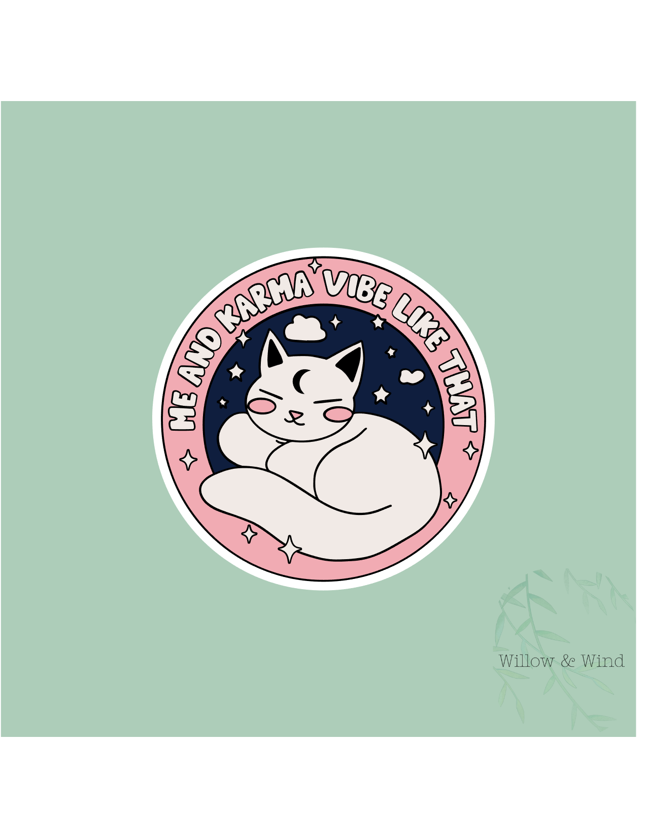 Me & Karma Sticker