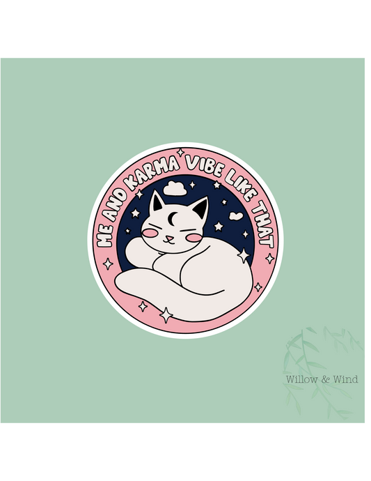 Me & Karma Sticker