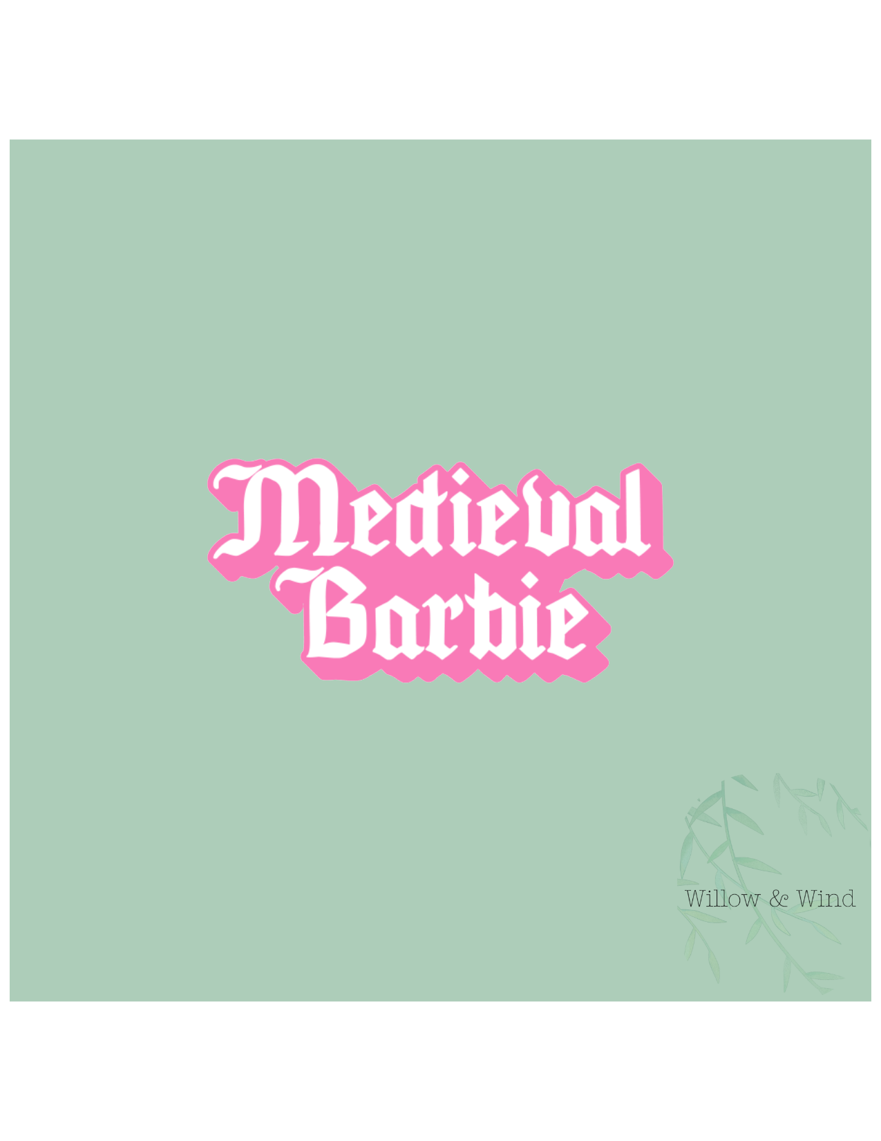 Medieval Barbie Sticker
