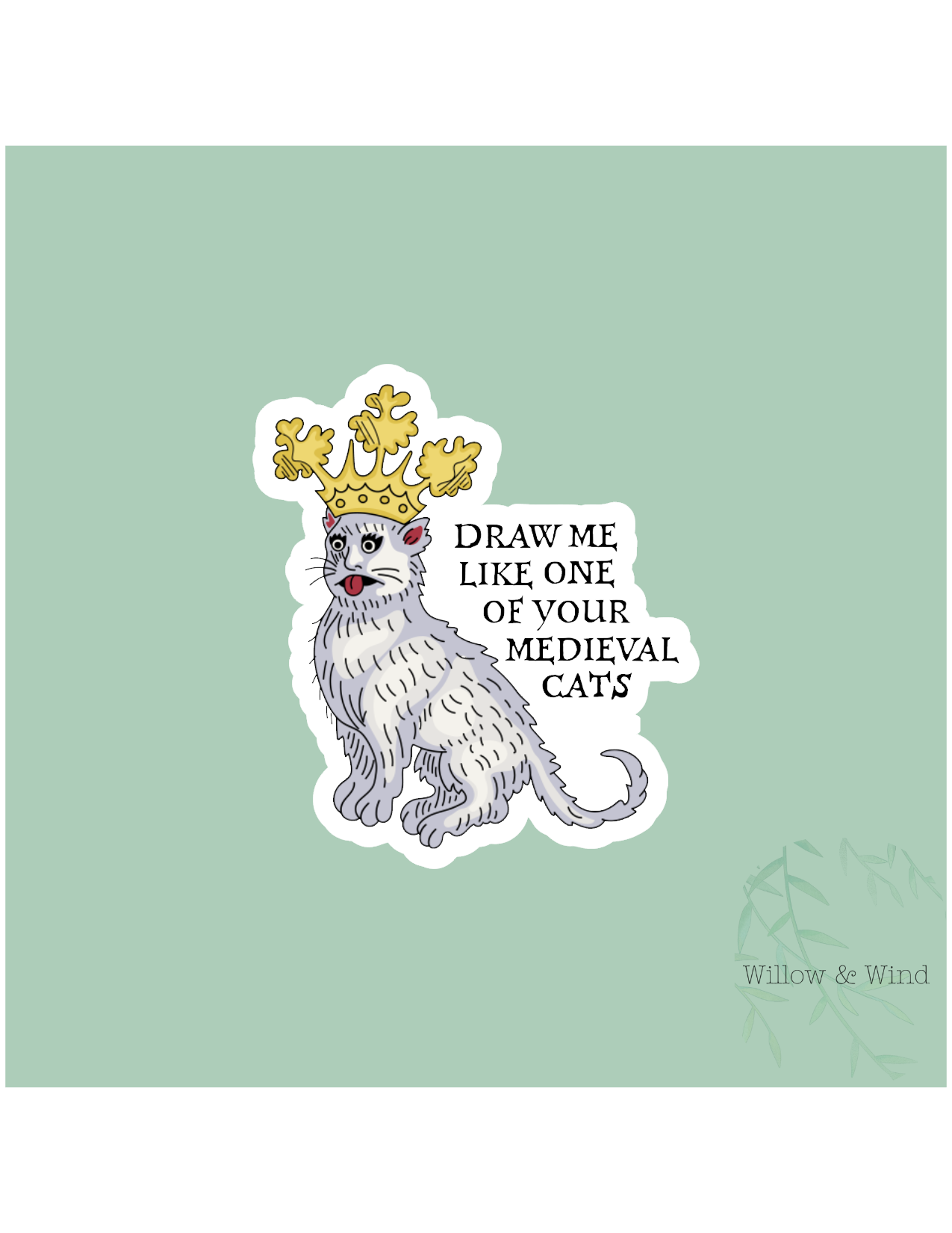 Medieval Cats Sticker