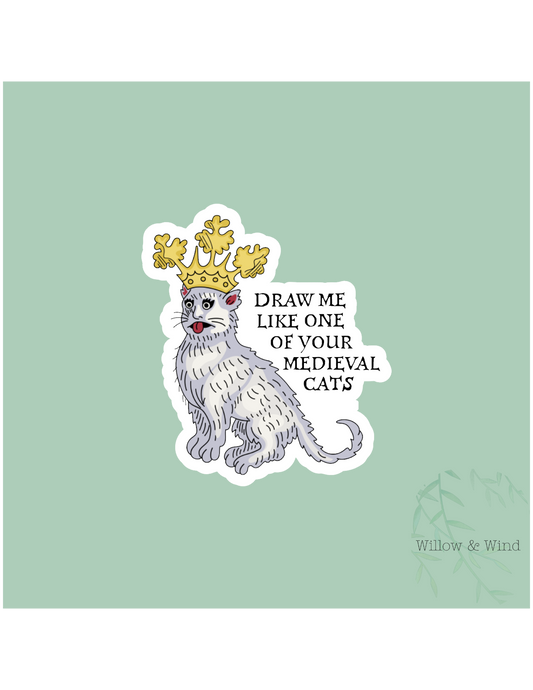Medieval Cats Sticker