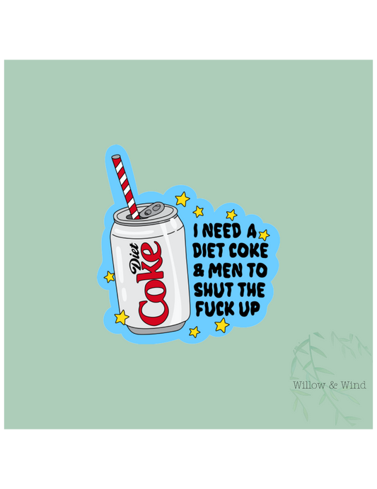 Diet Cola & STFU Activism Sticker