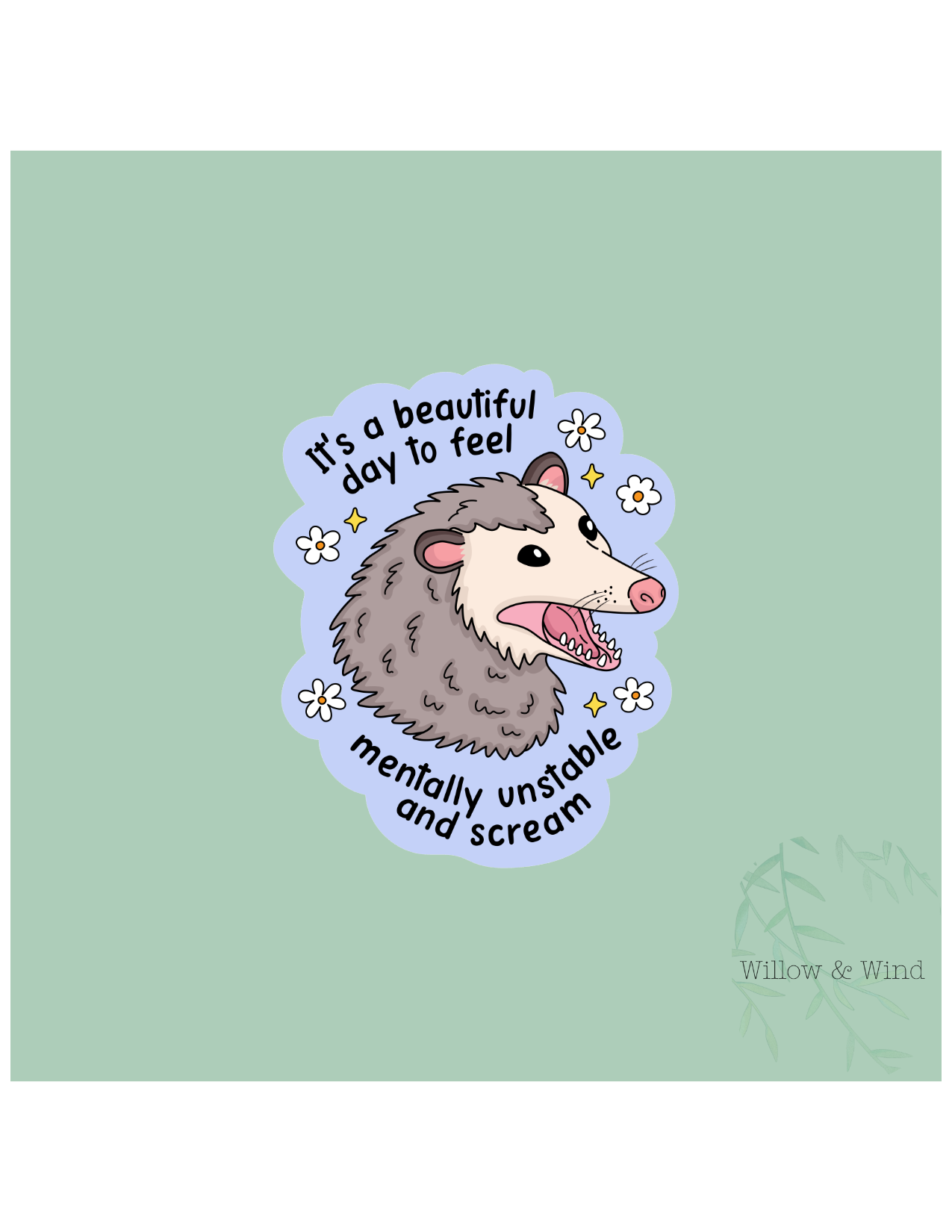 Mentally Unstable - Mental Health Sticker