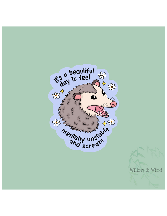 Mentally Unstable - Mental Health Sticker