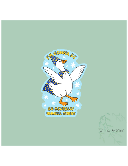 Unwell - Mental Health Sticker