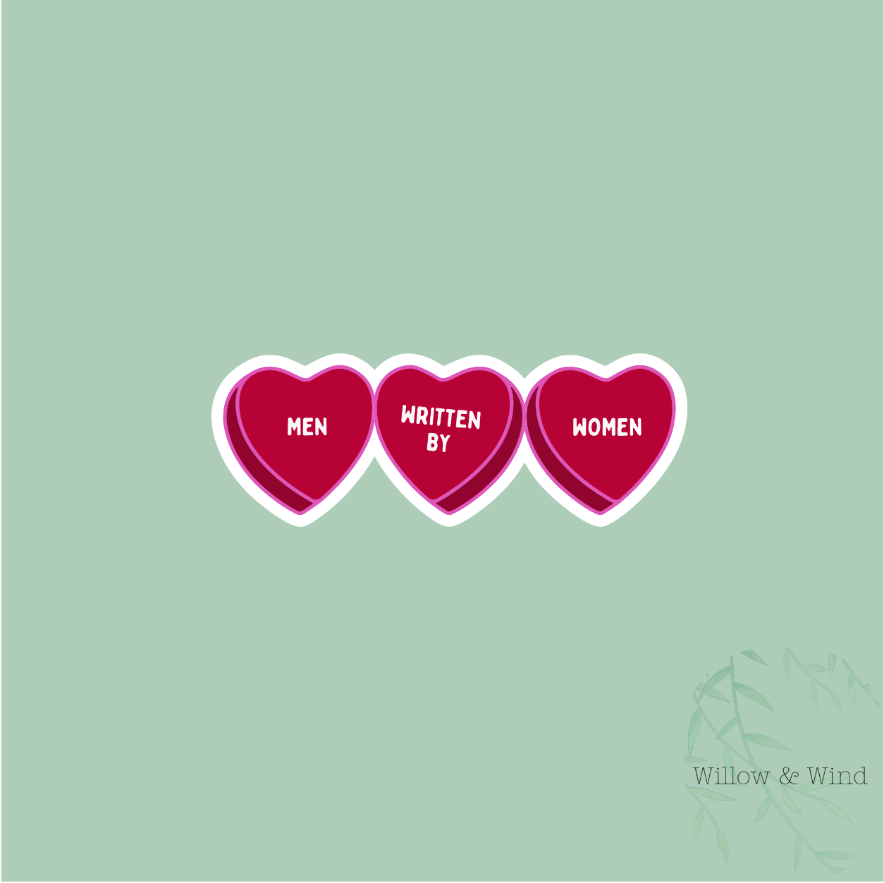 Men Written By Women - Bookish Sticker