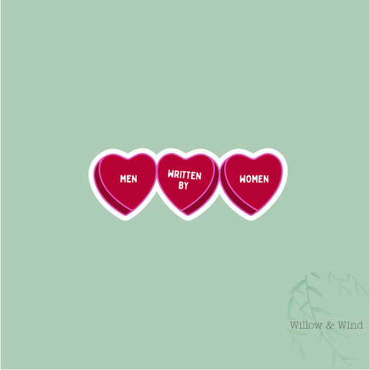 Men Written By Women - Bookish Sticker