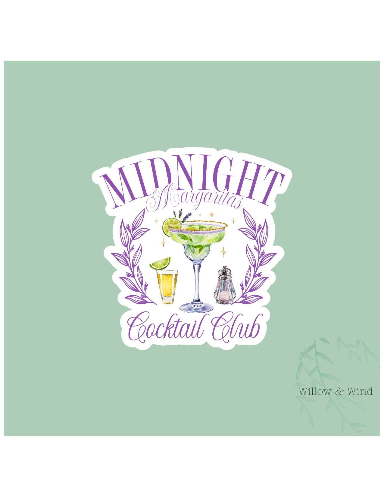 Midnight Margaritas Cocktail Club Practical Magic Sticker