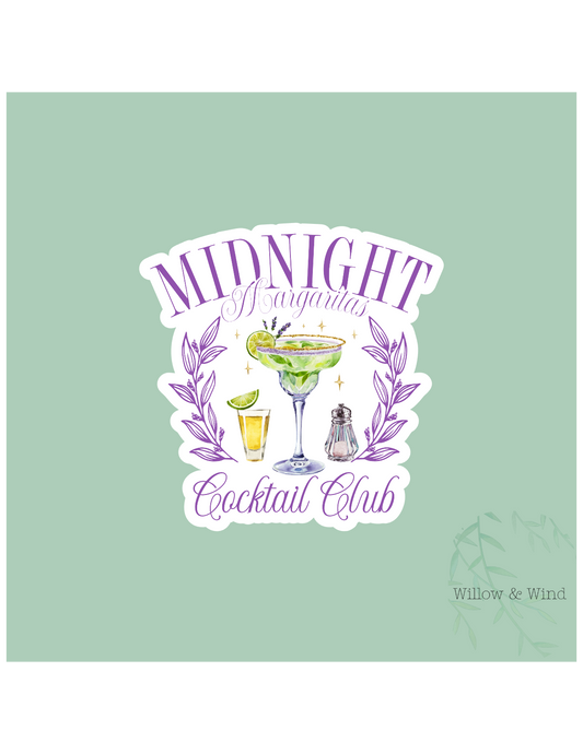 Midnight Margaritas Cocktail Club Practical Magic Sticker