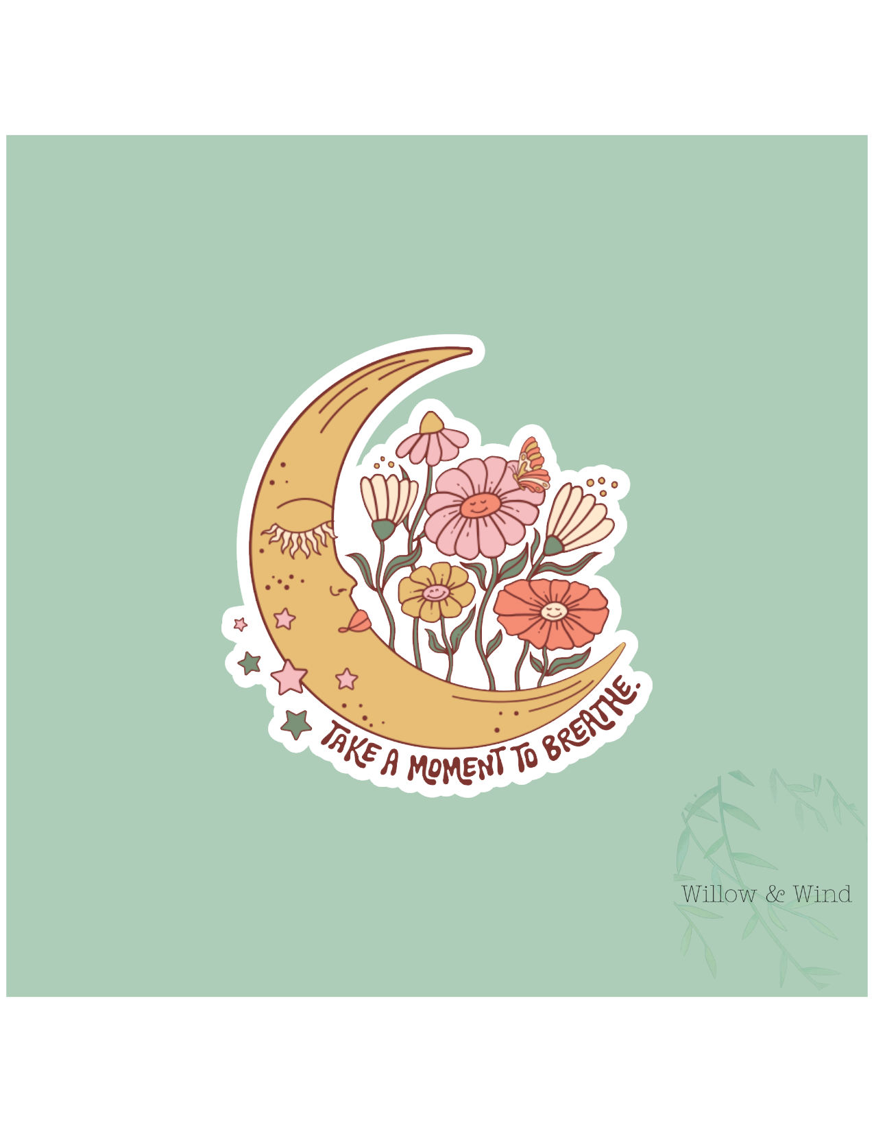 Moment To Breathe Sticker