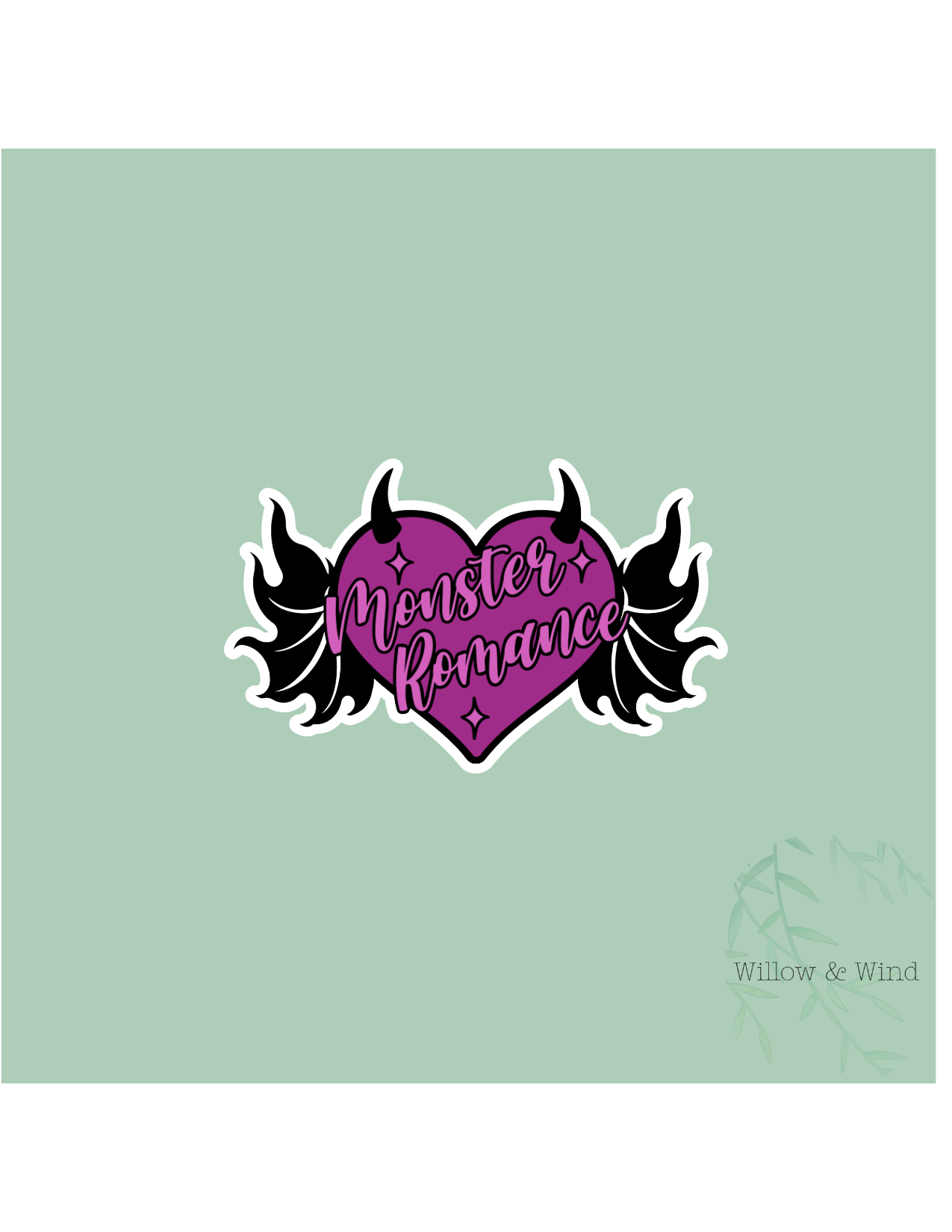 Monster Romance Heart - Bookish Sticker