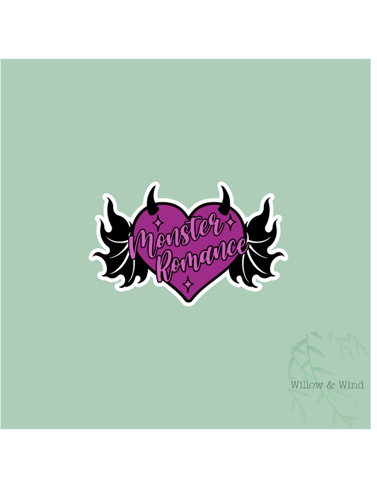 Monster Romance Heart - Bookish Sticker